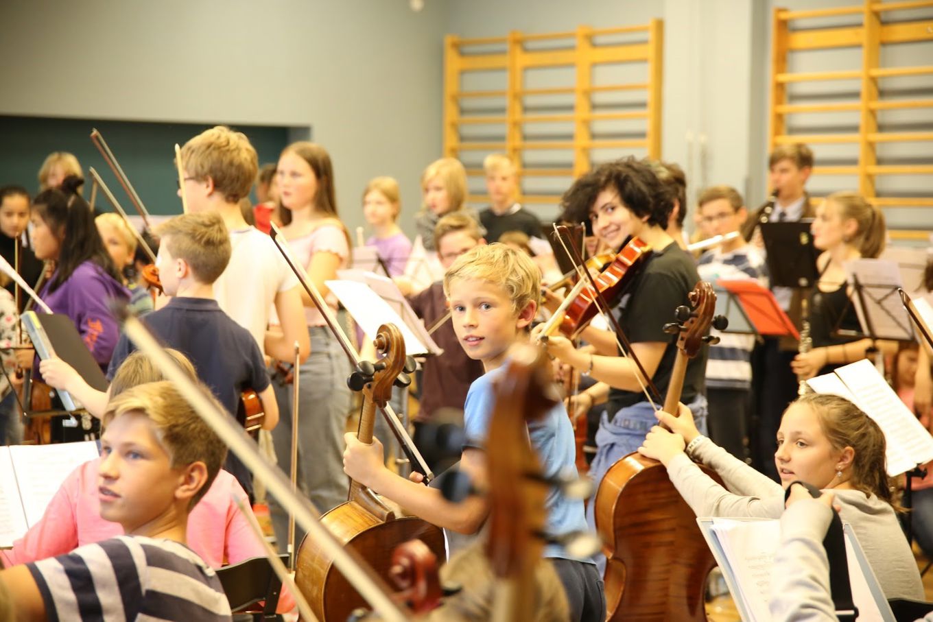 Fra orkesterøvelse. Foto: Thea Gunnes Fra orkesterøvelse. Foto: Thea Gunnes