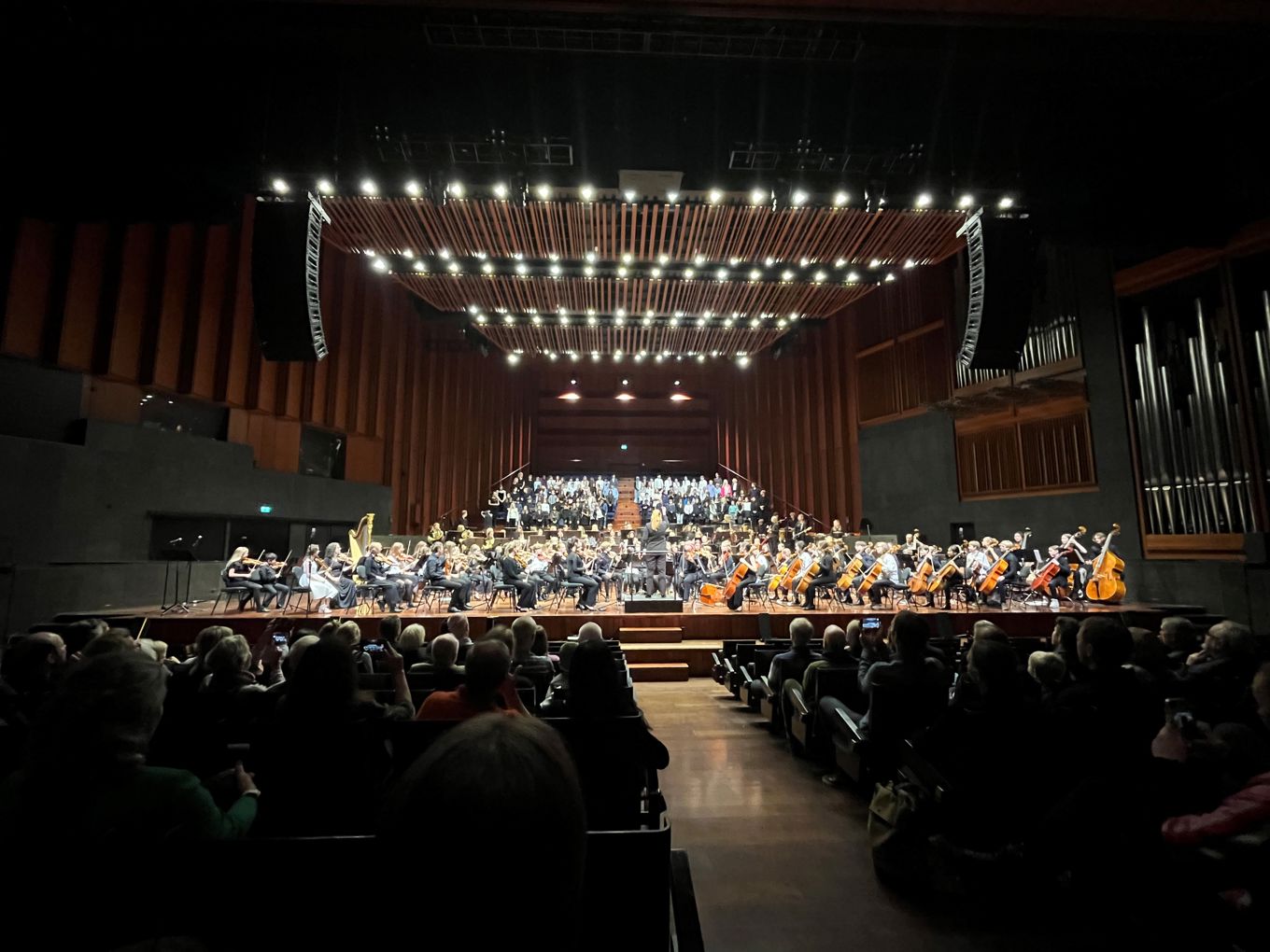 Oversiktsbilde fra konserten i Oslo konserthus