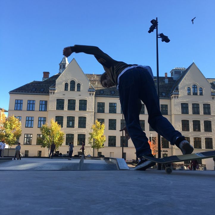 Skater på skateparken